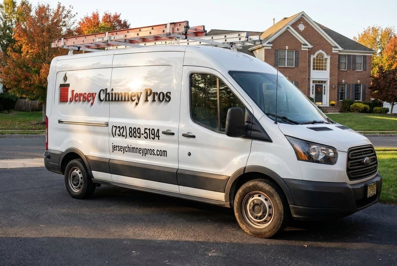 Jersey Chimney Pros branded work van serving Ocean & Monmouth County, NJ