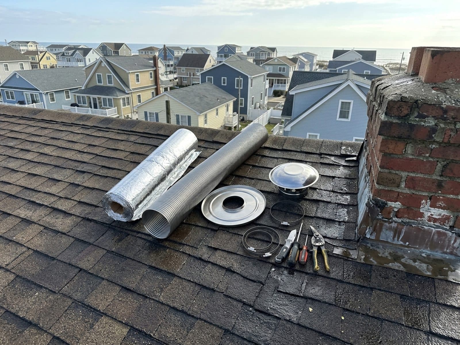 Chimney relining work by Jersey Chimney Pros in the Jersey Shore
