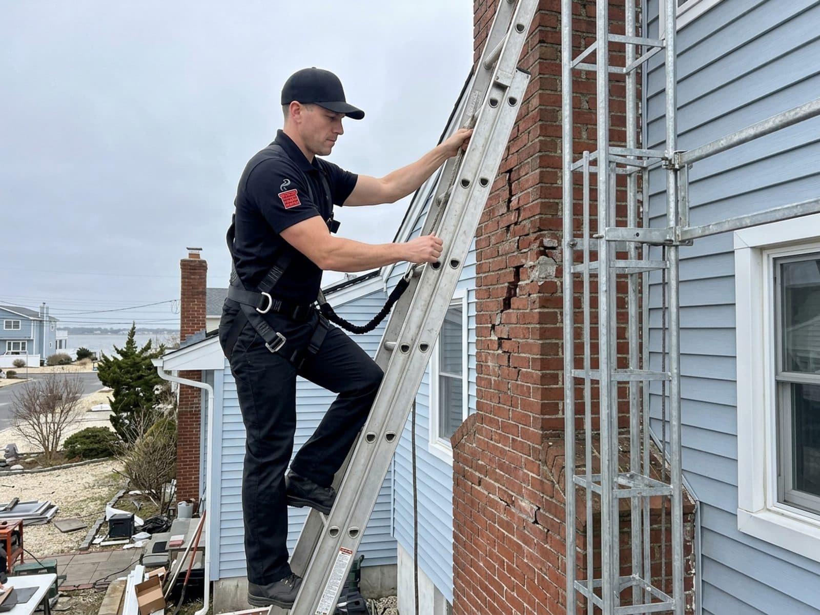 Chimney repair work by Jersey Chimney Pros in bayville