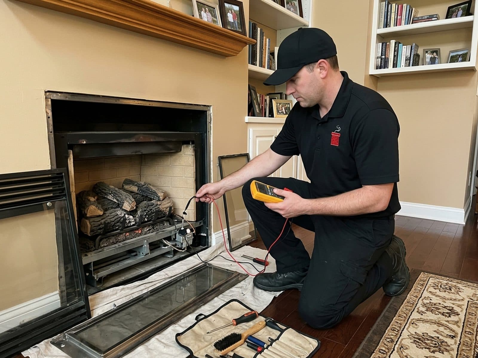 Gas fireplace work by Jersey Chimney Pros in farmingdale