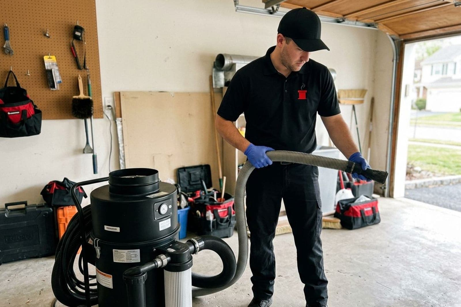 Residential air duct cleaning